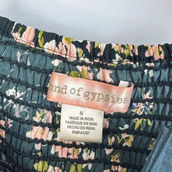 Band of Gypsies Floral Wide Leg Jumpsuit Size Small - Picture 9 of 10